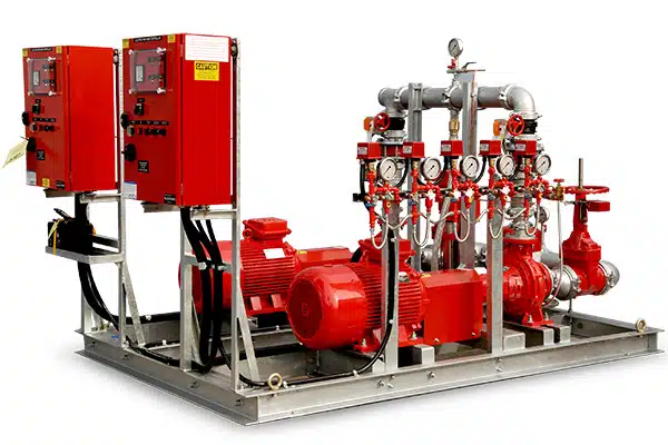 Dual electric fire pump system