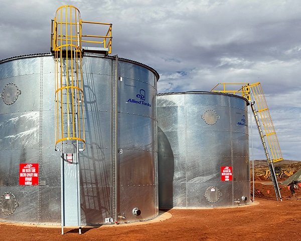 Steel mining tanks